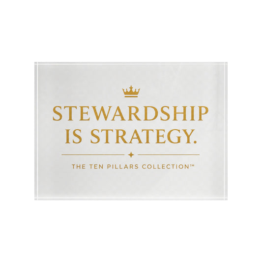 Stewardship Is Strategy Desk Plaque
